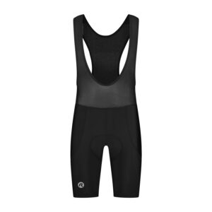 Rogelli CORE - męskie spodenki rowerowe z wkładką i szelkami czarne - obrazek 1