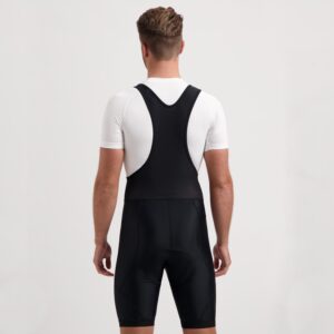 Rogelli CORE - męskie spodenki rowerowe z wkładką i szelkami czarne - obrazek 4