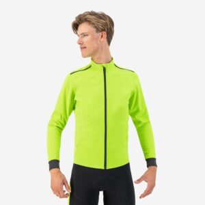 Rogelli CORE - męska kurtka rowerowa softshell żółta - obrazek 4