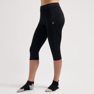 Rogelli CORE - damskie spodenki 3/4 do biegania czarne - obrazek 4