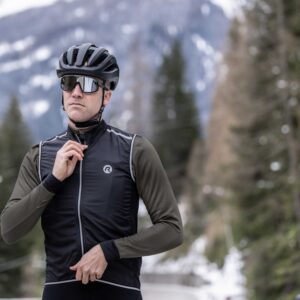 Rogelli CORE - męska wiatroodporna kamizelka rowerowa czarna - obrazek 9