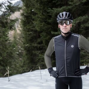 Rogelli CORE - męska wiatroodporna kamizelka rowerowa czarna - obrazek 12