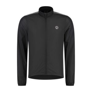 Rogelli CORE - męska lekka kurtka wiatrówka rowerowa czarna - obrazek 1