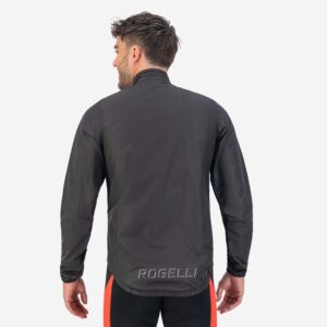 Rogelli CORE - męska lekka kurtka wiatrówka rowerowa czarna - obrazek 4