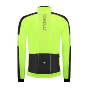 Rogelli ESSENTIAL HI VIS - męska zimowa kurtka rowerowa żółta - obrazek 2