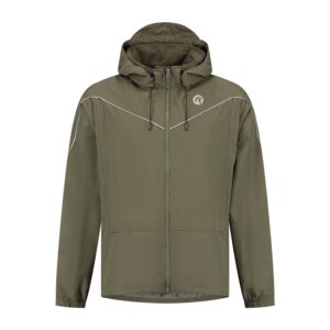 Rogelli COMMUTER ESSENTIAL - przeciwdeszczowa kurtka rowerowa khaki - obrazek 1