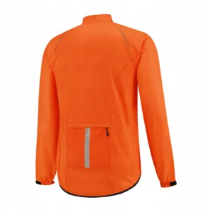 Rogelli TELLICO - męska kurtka przeciwdeszczowa pomarańczowa - obrazek 2