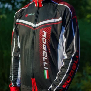 Rogelli GARA MOSTRO - męska bluza rowerowa czarno-czerwona - obrazek 3