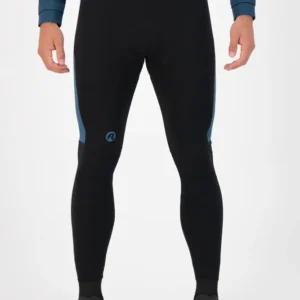 Rogelli TYRO - męskie lekko ocieplane spodnie rowerowe z szelkami czarno-granatowe - obrazek 3