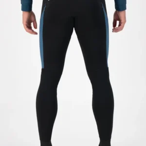 Rogelli TYRO - męskie lekko ocieplane spodnie rowerowe z szelkami czarno-granatowe - obrazek 4