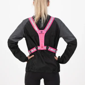 Rogelli - kamizelka odblaskowa LED różowa - obrazek 3