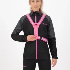 Rogelli - kamizelka odblaskowa LED różowa - obrazek 4