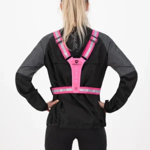 Rogelli - kamizelka odblaskowa LED różowa - obrazek 5