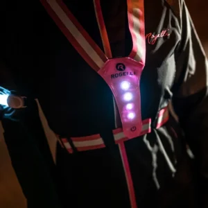 Rogelli - kamizelka odblaskowa LED różowa - obrazek 6
