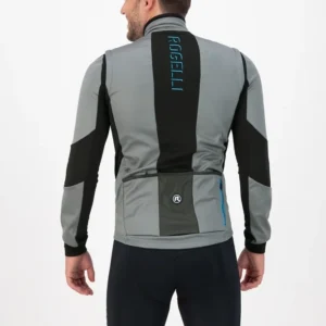 Rogelli BRAVE - męska softshellowa kurtka rowerowa szara - obrazek 11