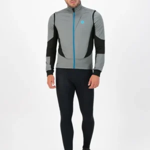 Rogelli BRAVE - męska softshellowa kurtka rowerowa szara - obrazek 3