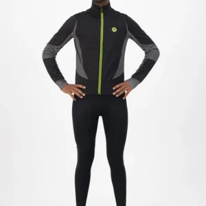 Rogelli BRAVE - męska softshellowa kurtka rowerowa czarna - obrazek 3