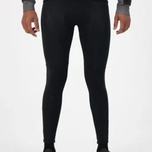 Rogelli ESSENTIAL - męskie ocieplane spodnie rowerowe z szelkami czarne - obrazek 3