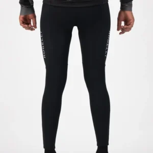 Rogelli ESSENTIAL - męskie ocieplane spodnie rowerowe z szelkami czarne - obrazek 4