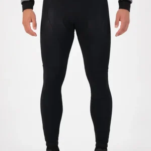 Rogelli ESSENTIAL - męskie ocieplane spodnie rowerowe z szelkami czarne - obrazek 6