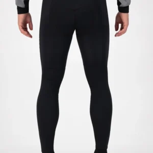 Rogelli ESSENTIAL - męskie ocieplane spodnie rowerowe z szelkami czarne - obrazek 7