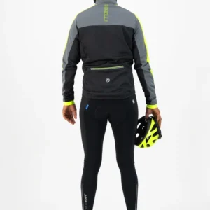 Rogelli FREEZE - męska zimowa kurtka rowerowa czarno-żółta - obrazek 5