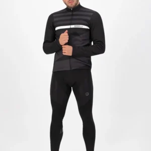 Rogelli STRIPE - męska zimowa kurtka rowerowa czarna - obrazek 3