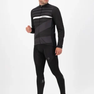 Rogelli STRIPE - męska zimowa kurtka rowerowa czarna - obrazek 4