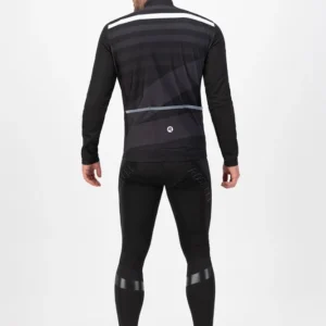 Rogelli STRIPE - męska zimowa kurtka rowerowa czarna - obrazek 5