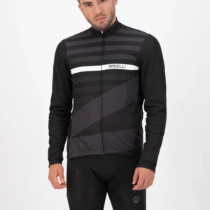 Rogelli STRIPE - męska zimowa kurtka rowerowa czarna - obrazek 6