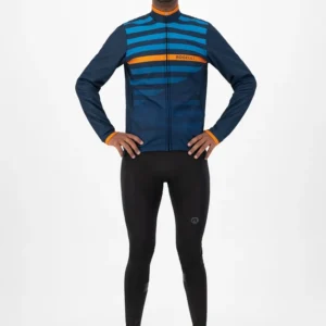 Rogelli STRIPE - męska zimowa kurtka rowerowa granatowa - obrazek 3
