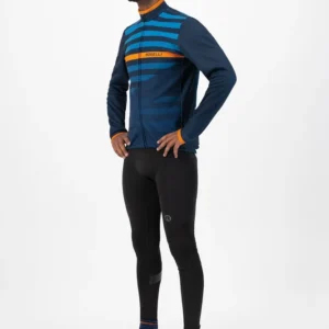 Rogelli STRIPE - męska zimowa kurtka rowerowa granatowa - obrazek 4