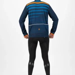 Rogelli STRIPE - męska zimowa kurtka rowerowa granatowa - obrazek 5