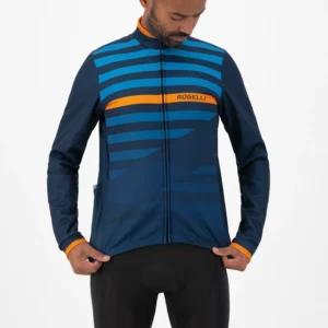 Rogelli STRIPE - męska zimowa kurtka rowerowa granatowa - obrazek 6