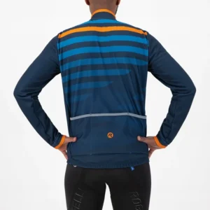 Rogelli STRIPE - męska zimowa kurtka rowerowa granatowa - obrazek 7