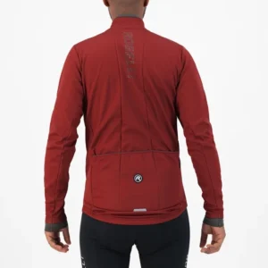 Rogelli ESSENTIAL - męska softshellowa kurtka rowerowa czerwona - obrazek 7