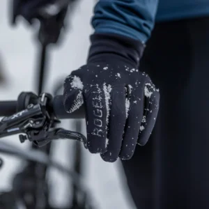 Rogelli NEOFLEX - męskie zimowe rękawice rowerowe czarne - obrazek 7