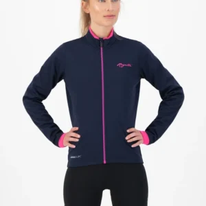 Rogelli ESSENTIAL - damska zimowa kurtka rowerowa granatowa - obrazek 6