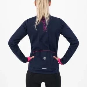 Rogelli ESSENTIAL - damska zimowa kurtka rowerowa granatowa - obrazek 7