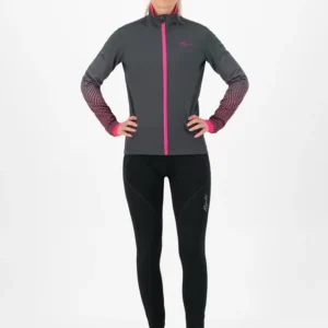 Rogelli VIVID - damska zimowa kurtka sportowa czarna - obrazek 3