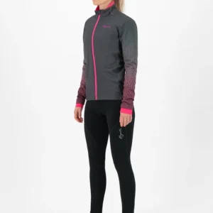 Rogelli VIVID - damska zimowa kurtka sportowa czarna - obrazek 4