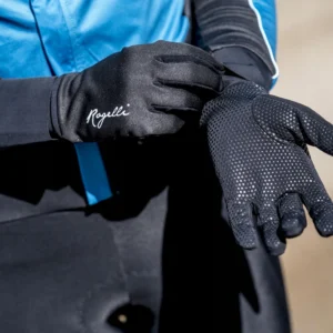 Rogelli LAVAL - damskie cienkie rękawiczki rowerowe czarne - obrazek 5