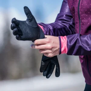 Rogelli LAVAL - damskie cienkie rękawiczki rowerowe czarne - obrazek 7