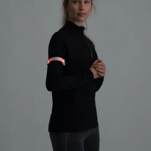 Rogelli ARMBAND NEON LED - opaska na ramię czerwona - obrazek 3