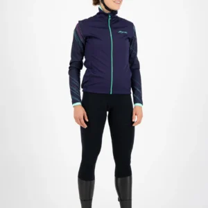 Rogelli LUNA - damska kurtka rowerowa granatowa - obrazek 3