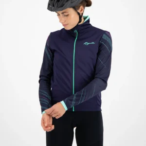 Rogelli LUNA - damska kurtka rowerowa granatowa - obrazek 6