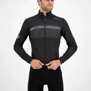 Rogelli KALON - męska ultralekka kurtka rowerowa softshell czarna - obrazek 5