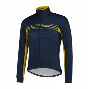 Rogelli KALON - męska ultralekka kurtka rowerowa softshell granatowa - obrazek 1