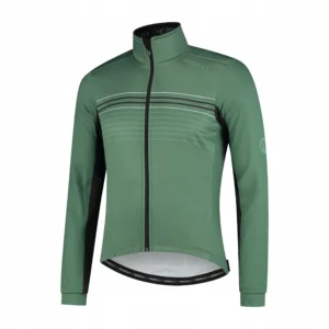 Rogelli KALON - męska ultralekka kurtka rowerowa softshell zielona - obrazek 1