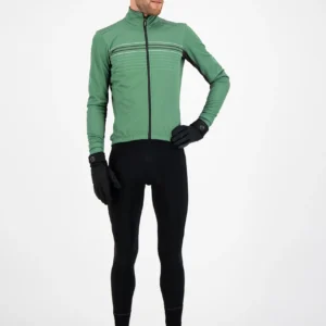 Rogelli KALON - męska ultralekka kurtka rowerowa softshell zielona - obrazek 3